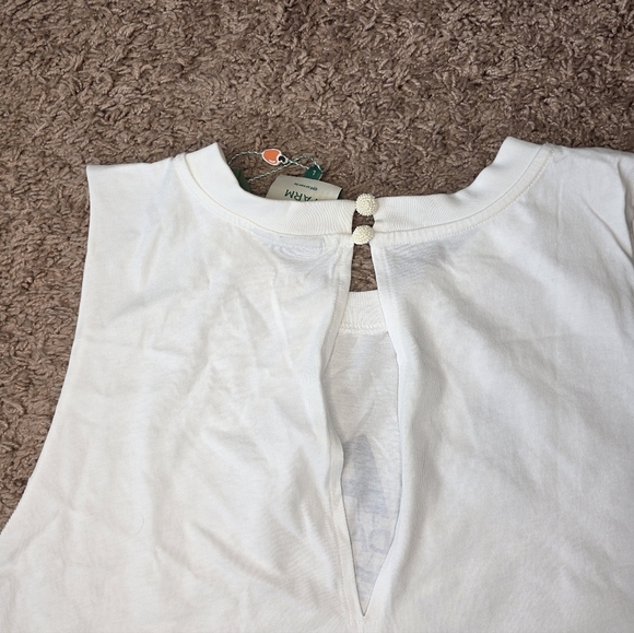 NWT White Mar da Bahia Organic Cotton Jumpsuit Size L - Picture 6 of 9